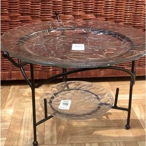 🟦SALE 5️⃣0️⃣% off🟦 
Large Cake plate 6 dessert plate set NWOT